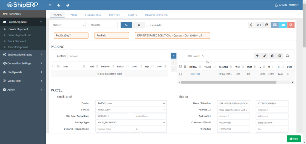 ShipERP Cloud: ERP Cloud Shipping Software for Parcel Shipping